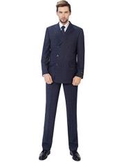  Mens Blue Sharp Cut 3 Piece