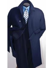  Navy Blue Mens Full Length Wool