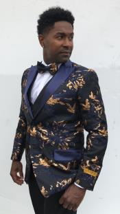  Mens Blazer + Blue ~ Gold