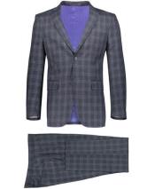  Gray Plaid ~ Windowpane Pattern Graduation