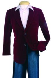   Velour Blazer Jacket Mens Fashion