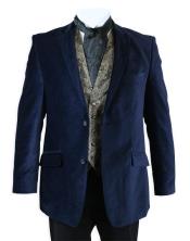  Velour Blazer Jacket Velvet Smoking Midnight