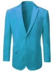  Velour Blazer Jacket Mens 2 Button