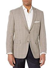  Plaid Mini Checker Blazer Sport Coat