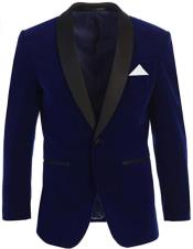  Mens Velvet Tuxedo Blazer Slim Fit