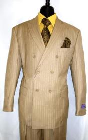  Mens Double Breasted Suit Peak Lapel