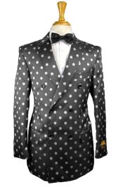  Double Breasted Blazer Polka Dot Blazer