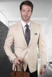  Mens Two Button Notch Lapel Blazer