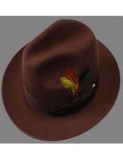  Mens Dress Hats Rust - Wool