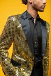  Mens Big and Tall Sequin Blazer