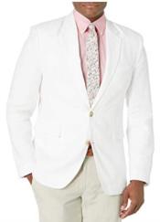  Mens Linen Blazer - Brilliant White