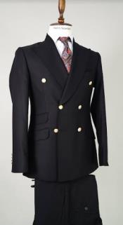  100% Wool Double Breasted Blazer with