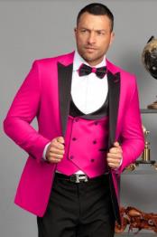  Mens 1 Button Hot Pink -