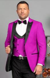  Mens 1 Button Fascia Tuxedo -