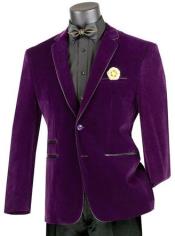  Style#PRonti-B6362 Mens Prom Party Jacket Purple