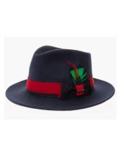  Mens Hat - Navy Red -