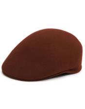  Mens Hat - Brown - Wool