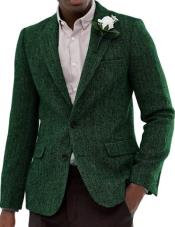  Mens Blazer Tweed Blazer Herringbone Wool