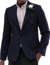  Mens Blazer Tweed Blazer Herringbone Wool