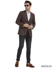  Black Windowpane Sport Coat - Gray