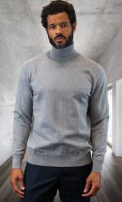  Mens Sweater Grey - Wool and