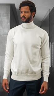  Mens Sweater Off-White - Wool and