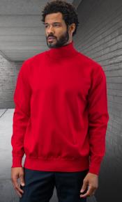  Mens Sweater Red - Wool and