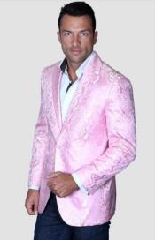  Pink Paisley Blazer - Mens Prom