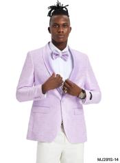  Lavender Tuxedo - Paisly Blazer