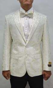  #JA61973 Ivory Dinner Jacket - Ivory