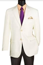  Ivory Blazer - Mens Cream Sport