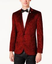  Red Velvet Blazer - Paisley Sport