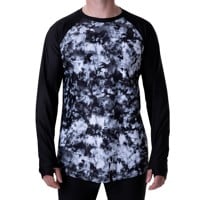 BlackStrap Skyliner Crew Base Layer Top - tie dye black