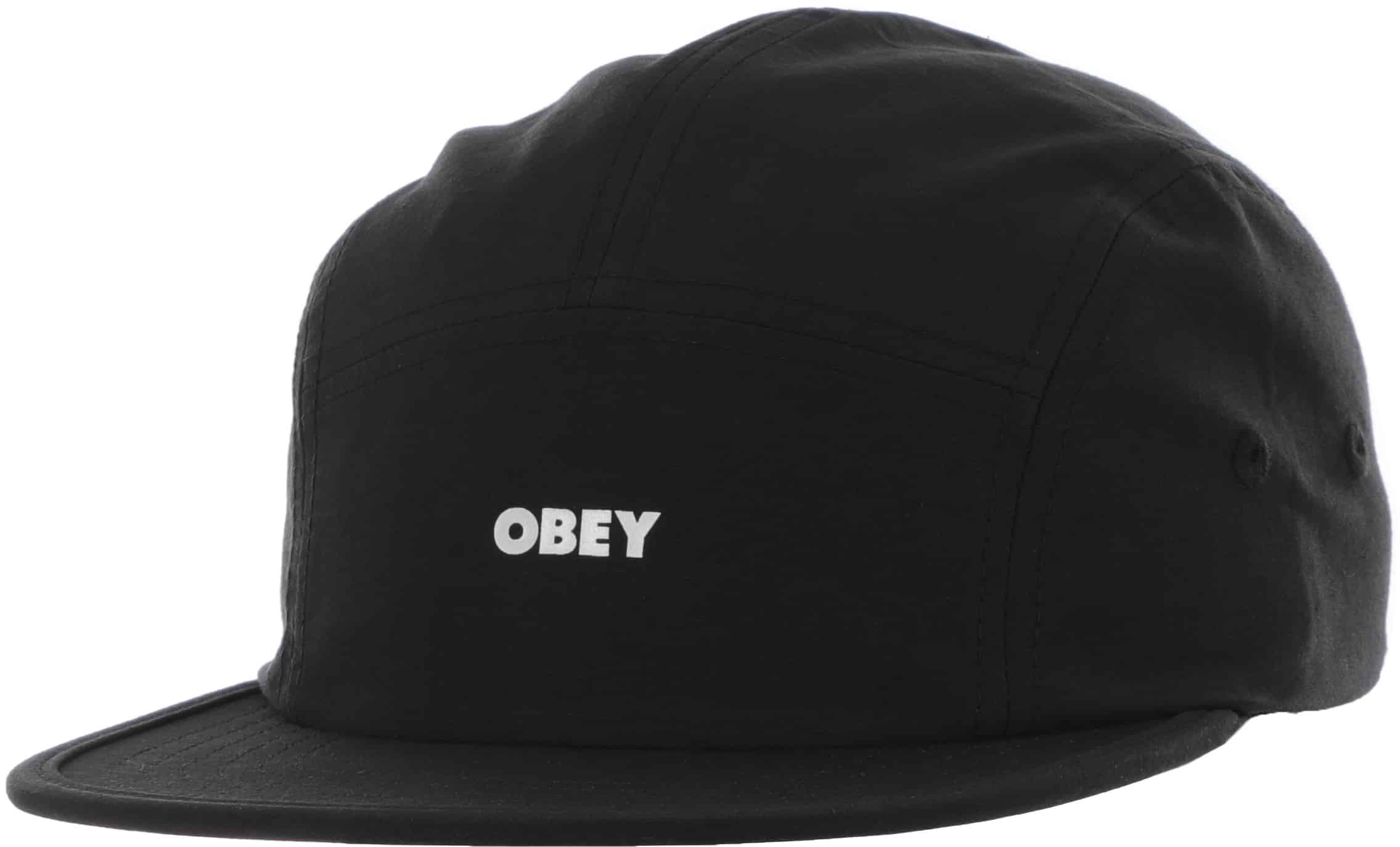 Obey Bold Tech Camp 5-Panel Hat - black | Tactics