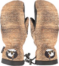 Smooth18 Burlap Mitts - brown