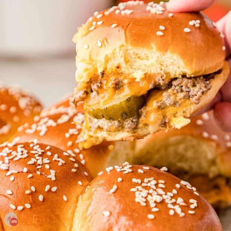 BEST Cheeseburger Sliders - Take Two Tapas