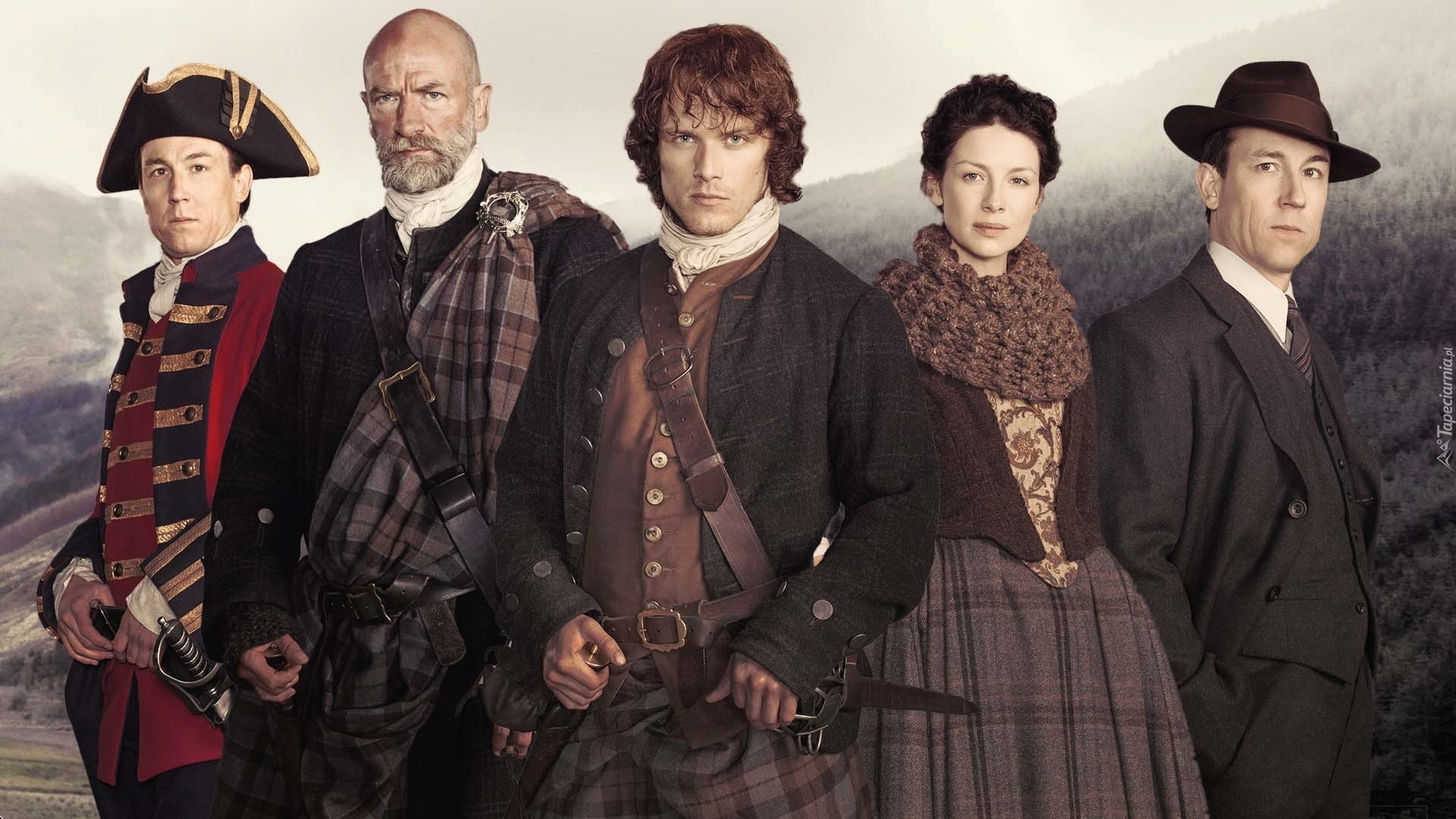 Serial, Outlander, Aktor, Tobias Menzies, Graham McTavish, Sam Heughan, Aktorka, Caitriona Balfe