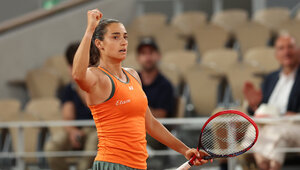 Caroline Garcia bei den diesjährigen French Open im Erstrunden-Duell gegen Eva Lys