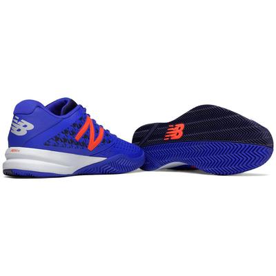 New Balance Mens 996v2 Tennis Shoes - Blue/Orange (D) - main image