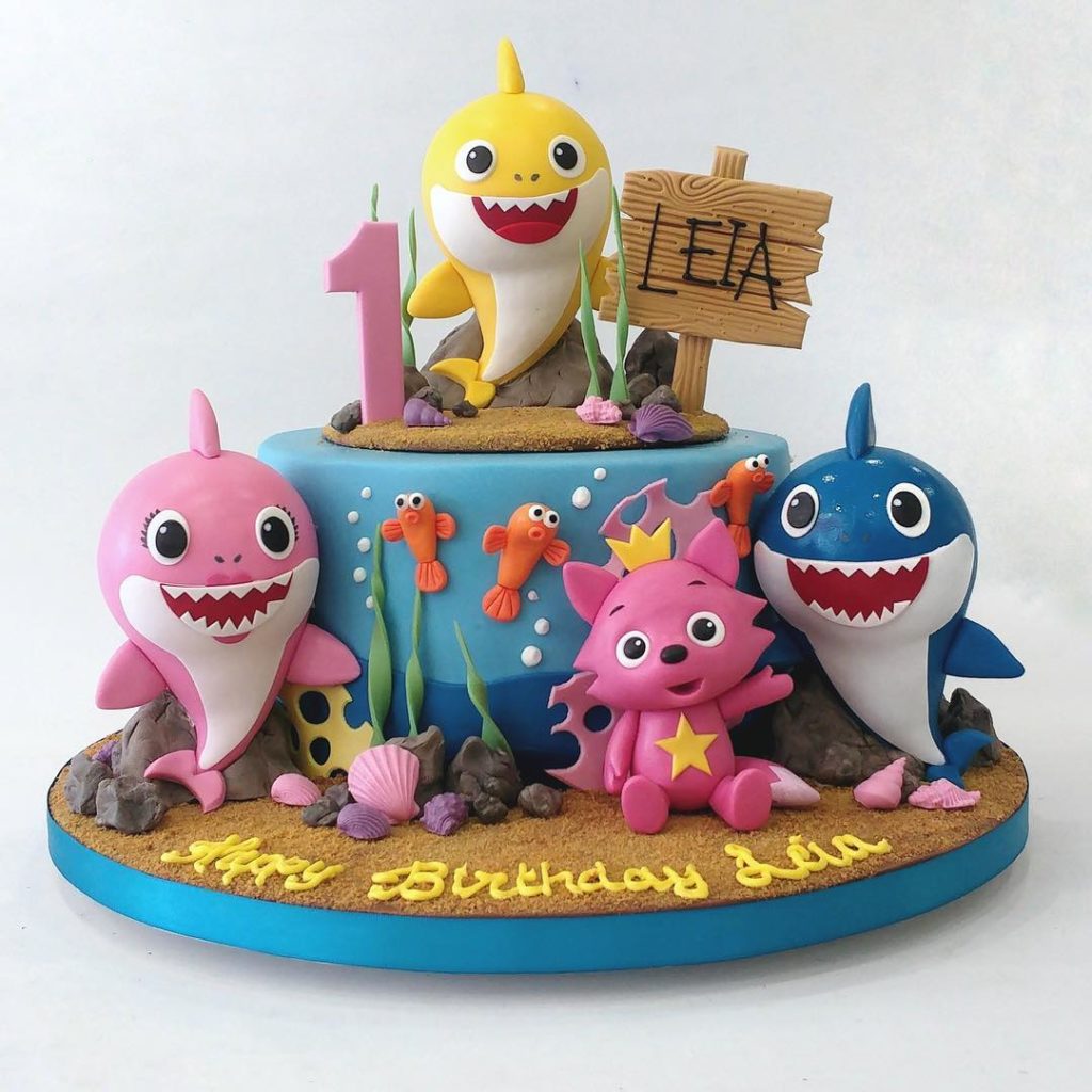 Baby Shark Girl Cake