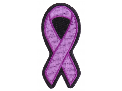 Purple Ribbon Patch For Breast Cancer Survivors | Embroidered Patches