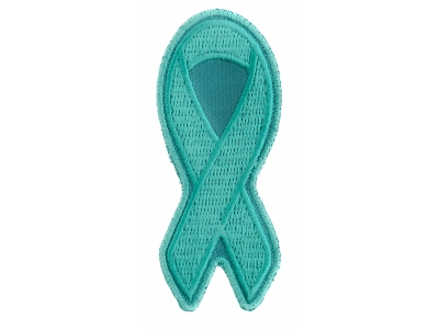 Teal PTSD Awareness Ribbon Patch