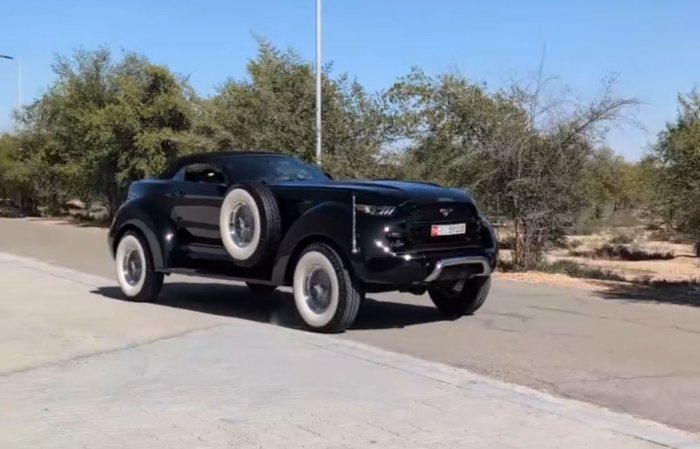 World’s Largest Ford Mustang Is Actually a Ram Truck Underneath, And Then Some