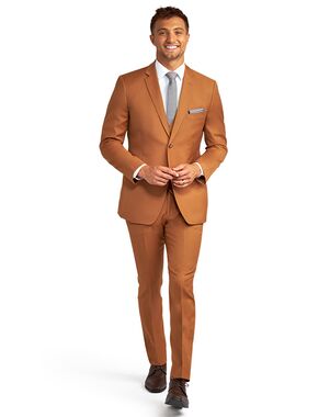 Stitch & Tie Caramel Venice Suit Brown Tuxedo