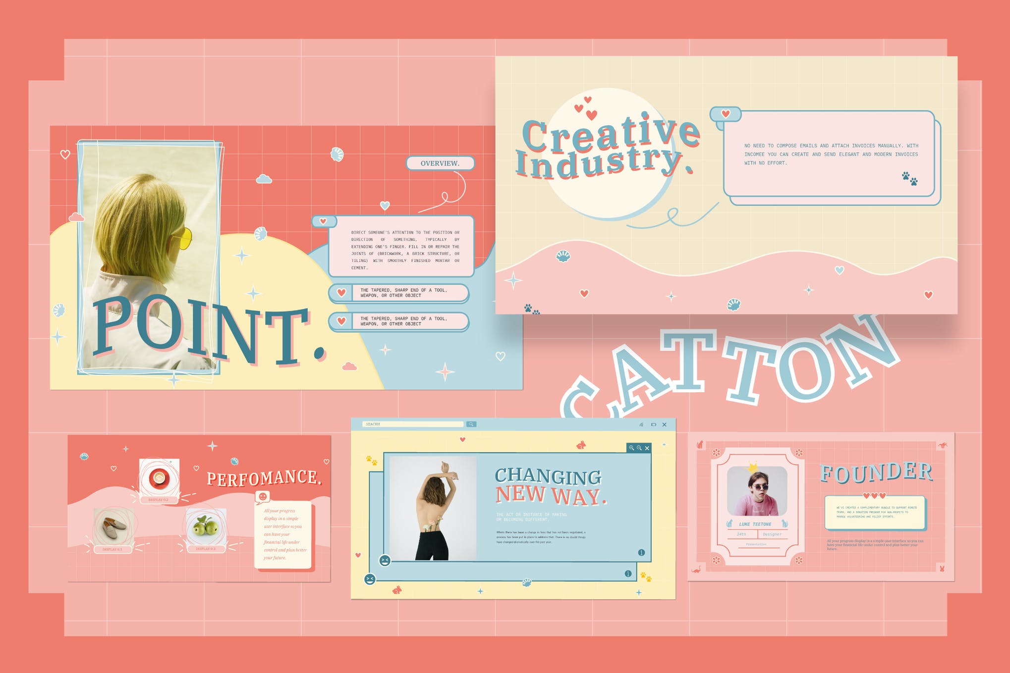 Aesthetic Powerpoint Template image.