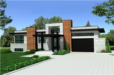 3-Bedroom, 1421 Sq Ft Modern Home - Plan #158-1303 - Main Exterior