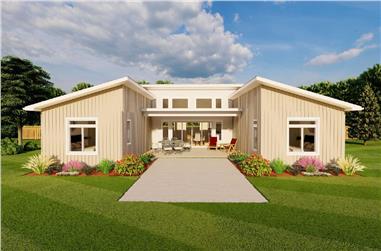 Contemporary Floor Plan - 2 Bedrms, 2 Baths - 1144 Sq Ft - #177-1070