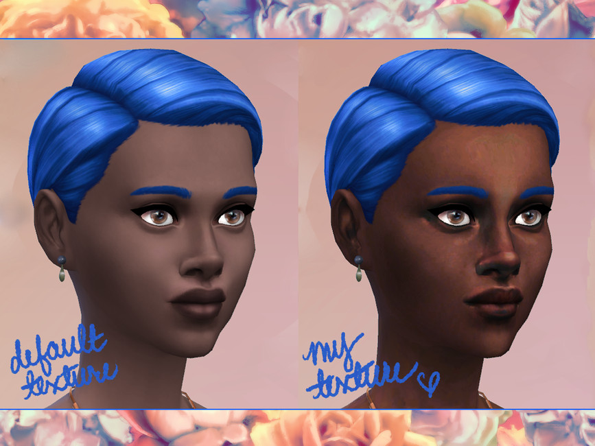 The Sims Resource - Pep's Detailed Skin - Pink Undertone Darkest