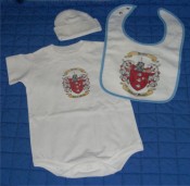 Baby Gift Set 2 Onesie, Bib, and Newborn Cap