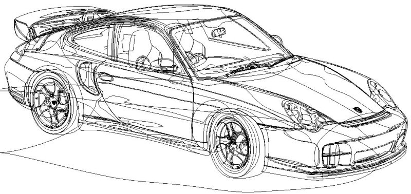 Porsche Outline